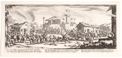 Krigets miseries and misfortunes (blad 7) av Jacques Callot
