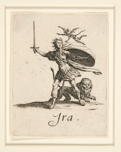 De sju dödssynderna: La Colere (Ilska) av Jacques Callot