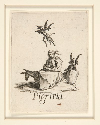 De sju dödssynderna: Sloth av Jacques Callot