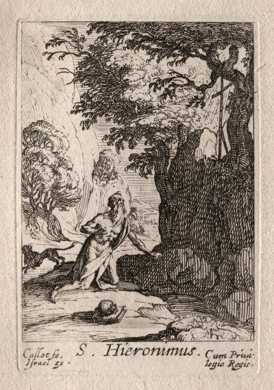 The Penitents: St. Jerome av Jacques Callot