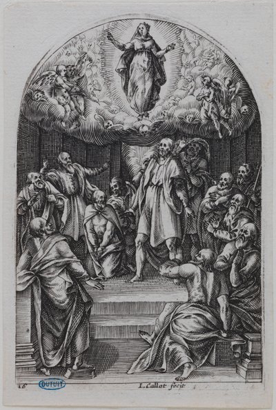 Rom-målningarna, Jungfru Marias himmelsfärd av Jacques Callot