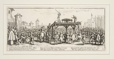 Krigets stora elände: N. 14 - Hjulet av Jacques Callot