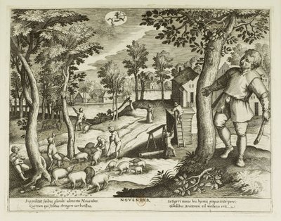 Månad. 11, november av Jacques Callot