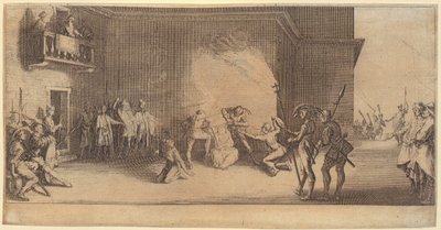 Den sista måltiden, blad 2 i serien ”Den stora passion” av Jacques Callot