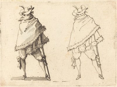 Man insvept i sin mantel, ca. 1617. av Jacques Callot
