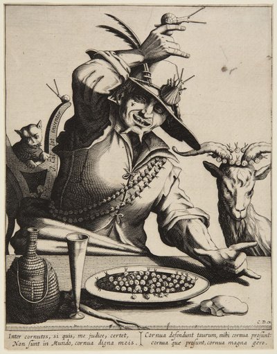 Man med sniglar av Jacques Callot