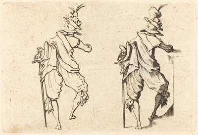 Man med svärd av Jacques Callot