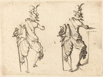 Man med svärd av Jacques Callot