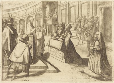 Margareta av Österrikes och Filip III:s äktenskap av Jacques Callot