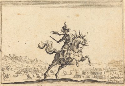 Militär befälhavare till häst, ca. 1622. av Jacques Callot