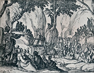 Nr III. -St. John Preaching, 1635, 1924 av Jacques Callot