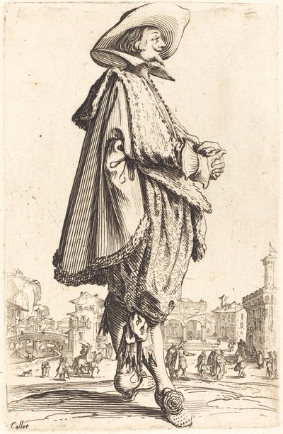 Adel man med vikta händer av Jacques Callot