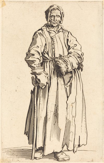 Enögd kvinna, ca. 1622. av Jacques Callot