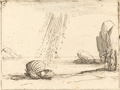 Ostron med pärla av Jacques Callot