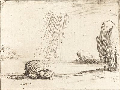 Ostron med pärla av Jacques Callot