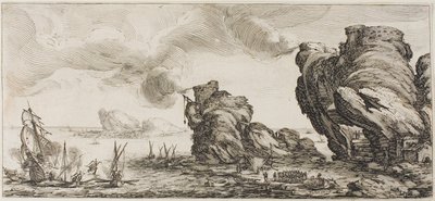 Pantalone, från Three Italian Comedians av Jacques Callot