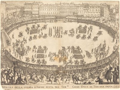 Parad i amfiteatern av Jacques Callot