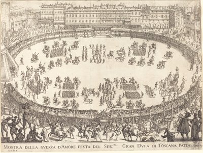Parad i amfiteatern av Jacques Callot