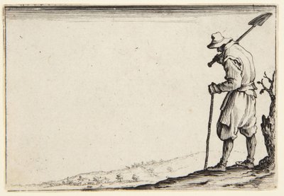 Bonde med en spade på axeln av Jacques Callot