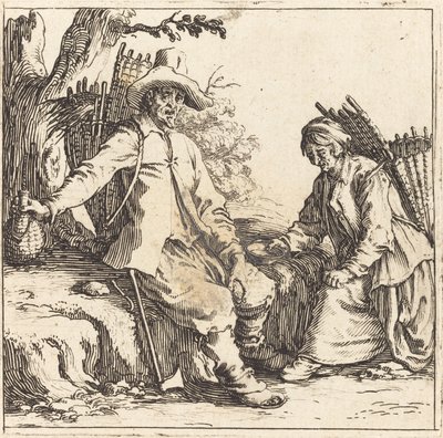 Bondepar i vila av Jacques Callot