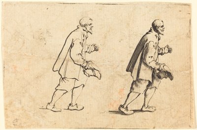 Bonde med hatten i handen av Jacques Callot