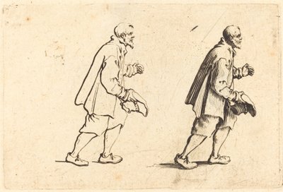 Bonde med hatten i handen av Jacques Callot