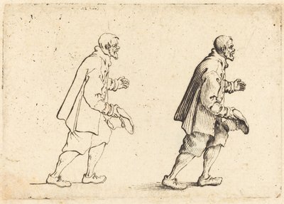 Bonde med hatten i hand, ca. 1617. av Jacques Callot