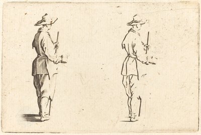 Bonde med en kopp av Jacques Callot