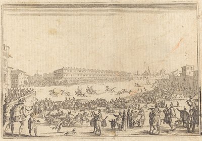 Piazza vid Porta al Prato av Jacques Callot