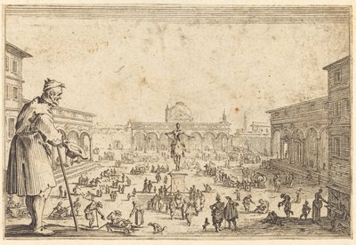 Piazza SS. Annunziata, Florens av Jacques Callot