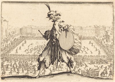 Piazza Santa Croce, Florens, ca. 1617. av Jacques Callot
