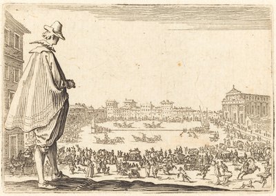 Piazza Santa Maria Novella, Florens, ca. 1622. av Jacques Callot