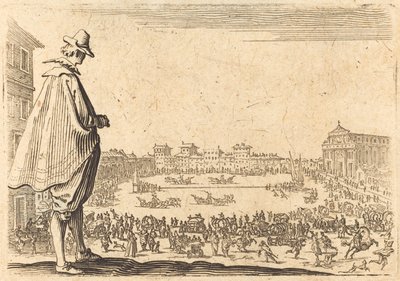 Piazza Santa Maria Novella, Florens, ca. 1622. av Jacques Callot