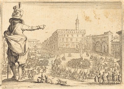 Piazza della Signoria, Florens av Jacques Callot