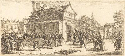 Plundrar ett kloster av Jacques Callot