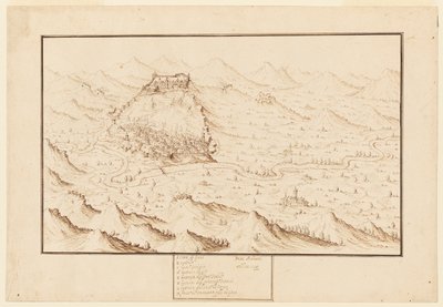 Planometrisk vy av Gani av Jacques Callot