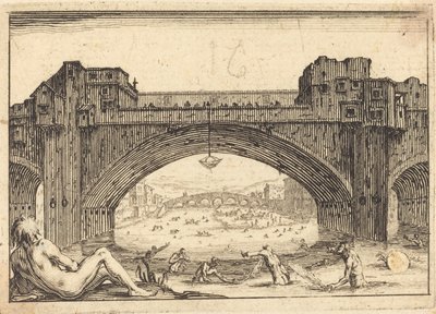 Ponte Vecchio, Florens av Jacques Callot