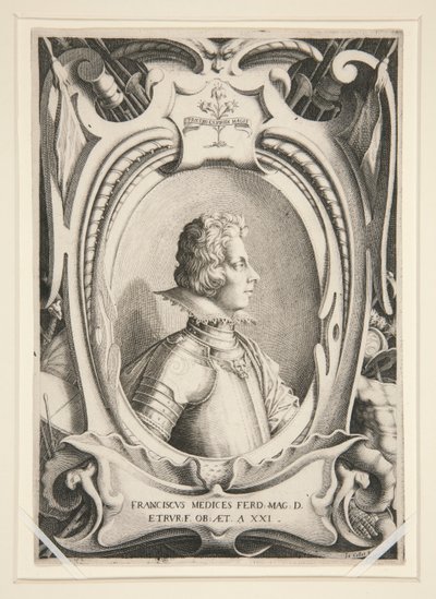 Porträtt av Francois de Medicis av Jacques Callot