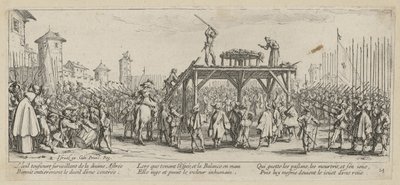 Cykel, blad 14 i serien ”Krigets fasor” av Jacques Callot