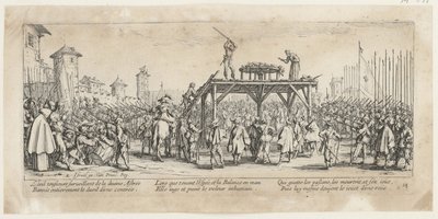 Cykel, blad 14 i serien ”Krigets fasor” av Jacques Callot