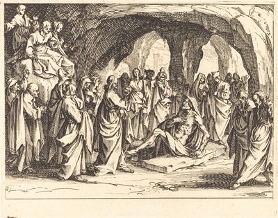 Uppfostran av Lazarus av Jacques Callot
