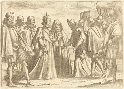 Mottagning på Mantua av Jacques Callot