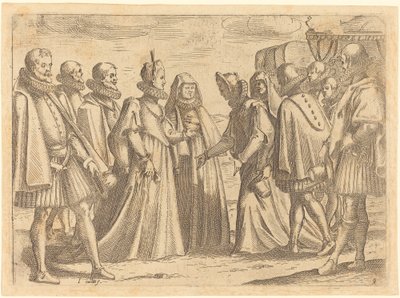 Mottagning i Mantua, 1612. av Jacques Callot