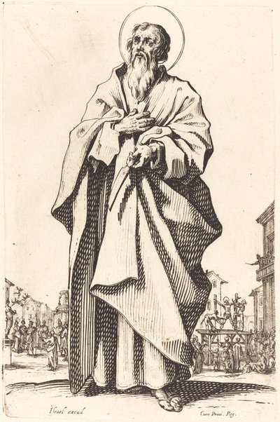 Saint Bartholomew, publicerad 1631. av Jacques Callot