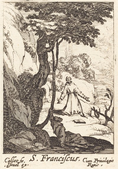 Saint Francis, ca. 1632. av Jacques Callot