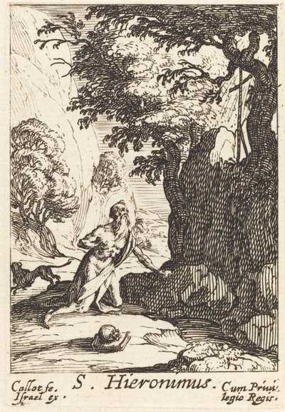 Sankt Jerome. av Jacques Callot