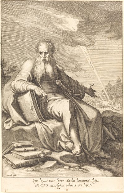 Saint Paul, sittande av Jacques Callot