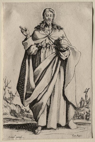 Ikoner för den välsignade jungfru Maria av Frälsaren / Les Grands Apôtres (De stora apostlarna): Frälsaren av Jacques Callot