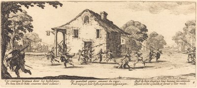 Scen för plundring, 1633. av Jacques Callot