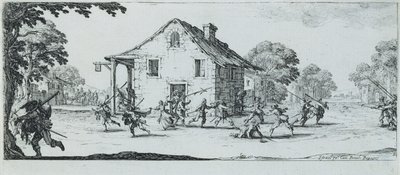 Scen för plundring, 1633 av Jacques Callot